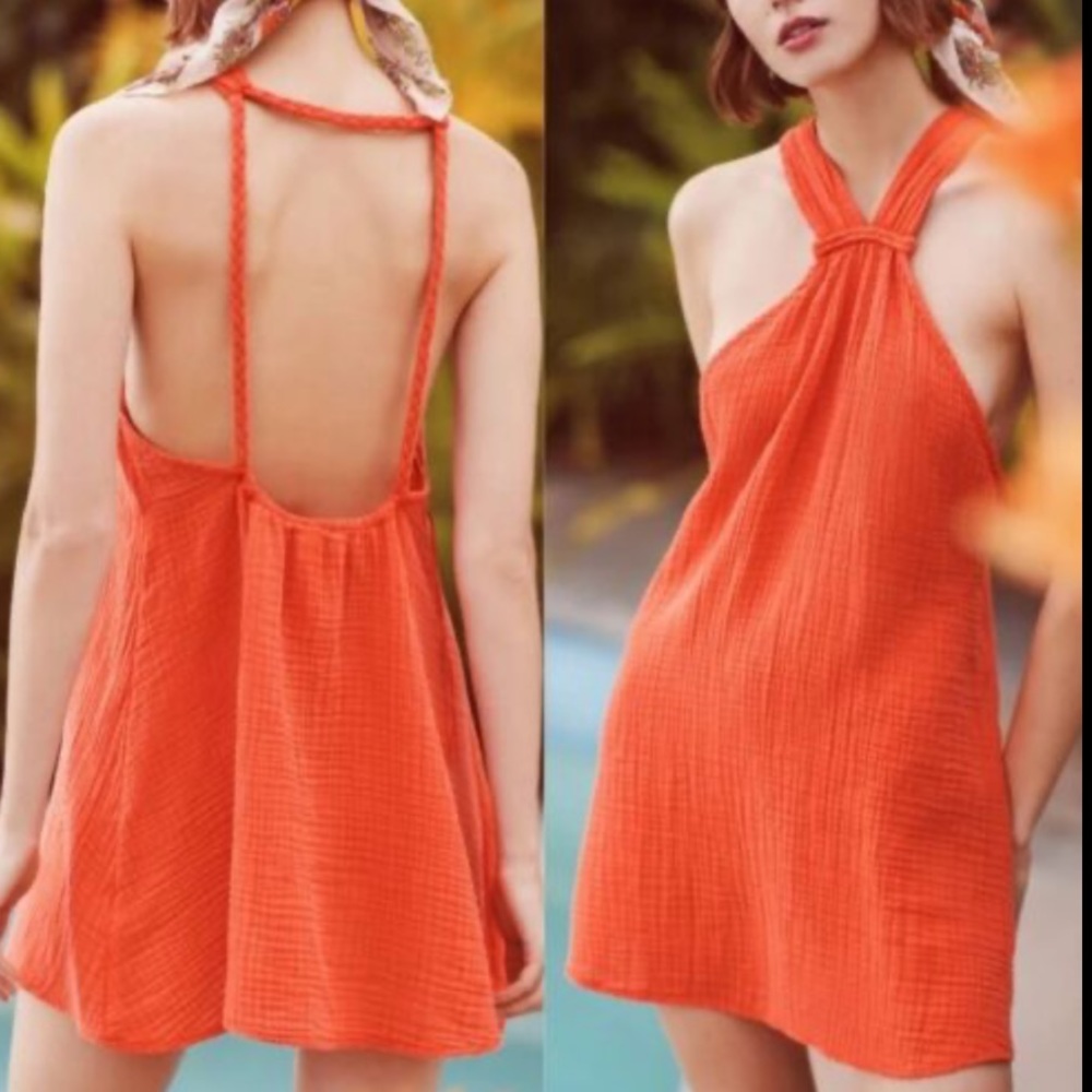 NWT halter mini dress Anthropologie